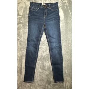 Jordache Super Skinny Jeans Juniors Size 18 Dark Blue